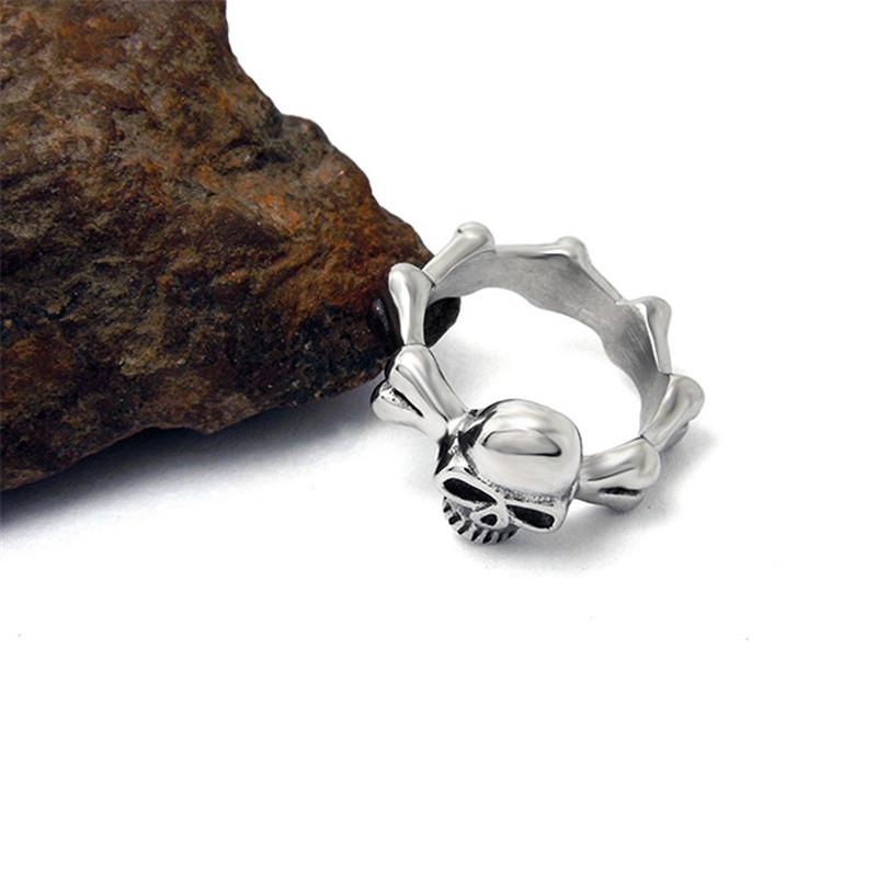 Bague Skull Rock (Acier)