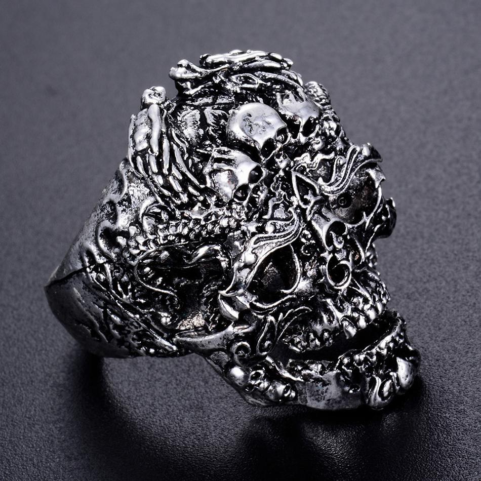 Bague Biker Homme (Acier)