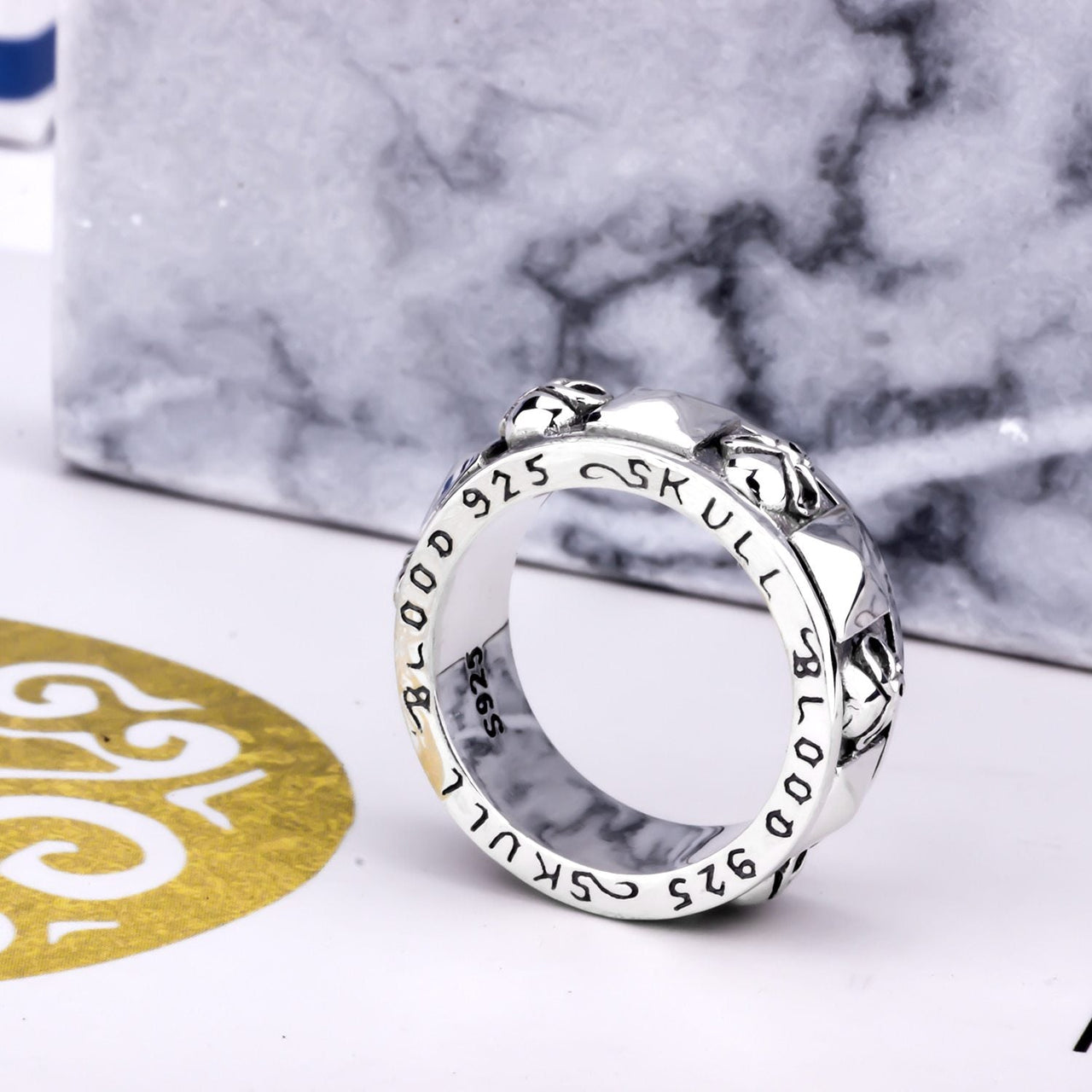 Bague Tête de Mort <br/> Argent 925