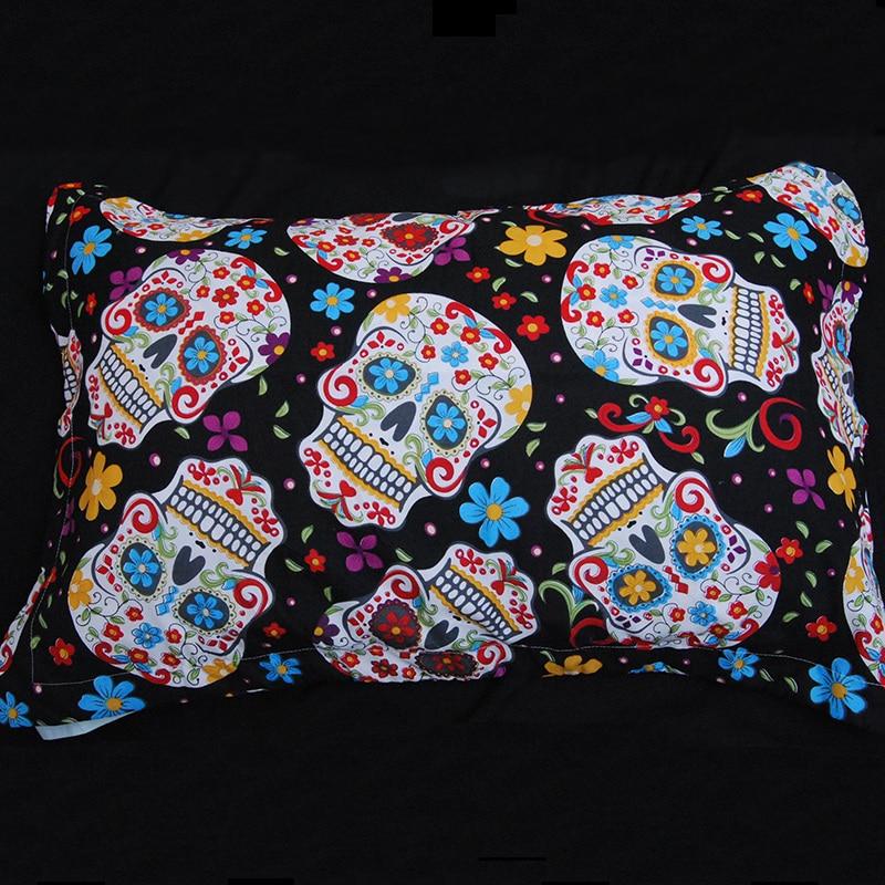 Housse de Couette Tête de Mort Mexicaine Colorée