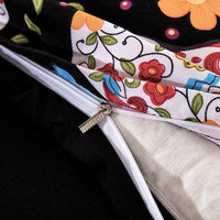 Thumbnail for Housse de Couette Tête de Mort Mexicaine Colorée