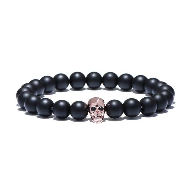 Bracelet Skull Femme (Perles)