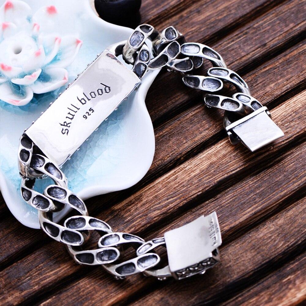 Bracelet Crâne Brisé (Argent)