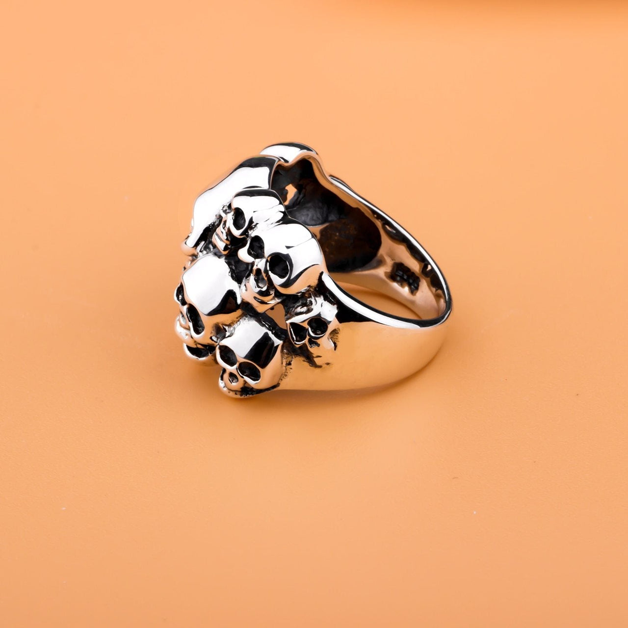 Bague Tête de Mort <br/> Argent Homme