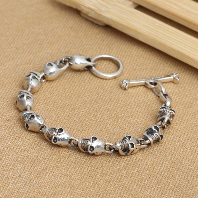 Bracelet Punk Homme (Argent)