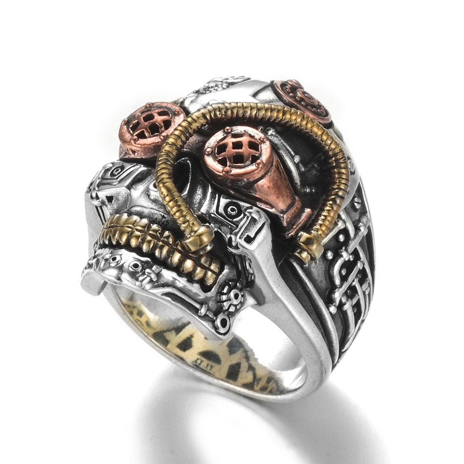 Bague Steampunk <br/> Homme (Acier)