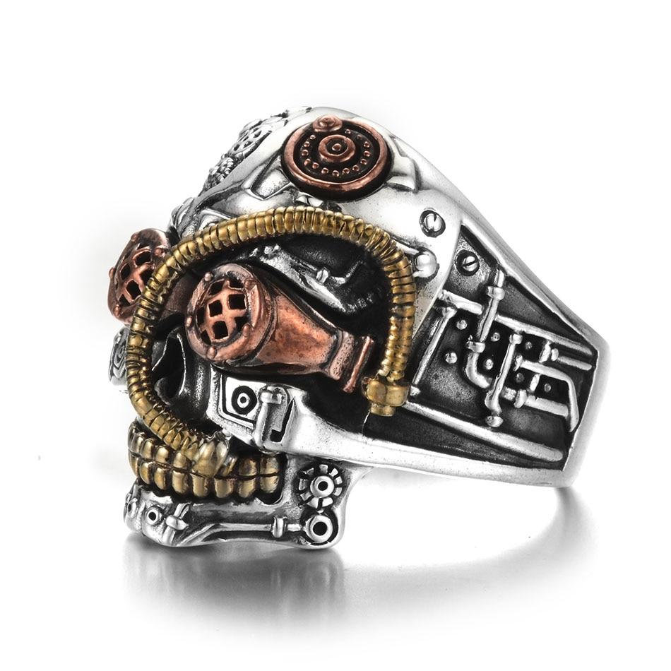 Bague Steampunk <br/> Homme (Acier)