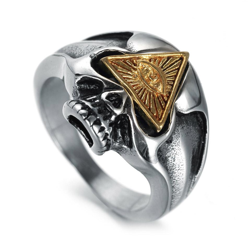 Bague Homme Illuminati (Acier)