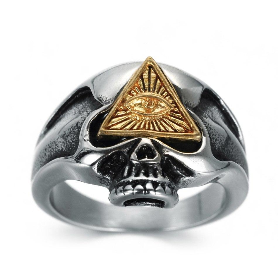 Bague Homme Illuminati (Acier)