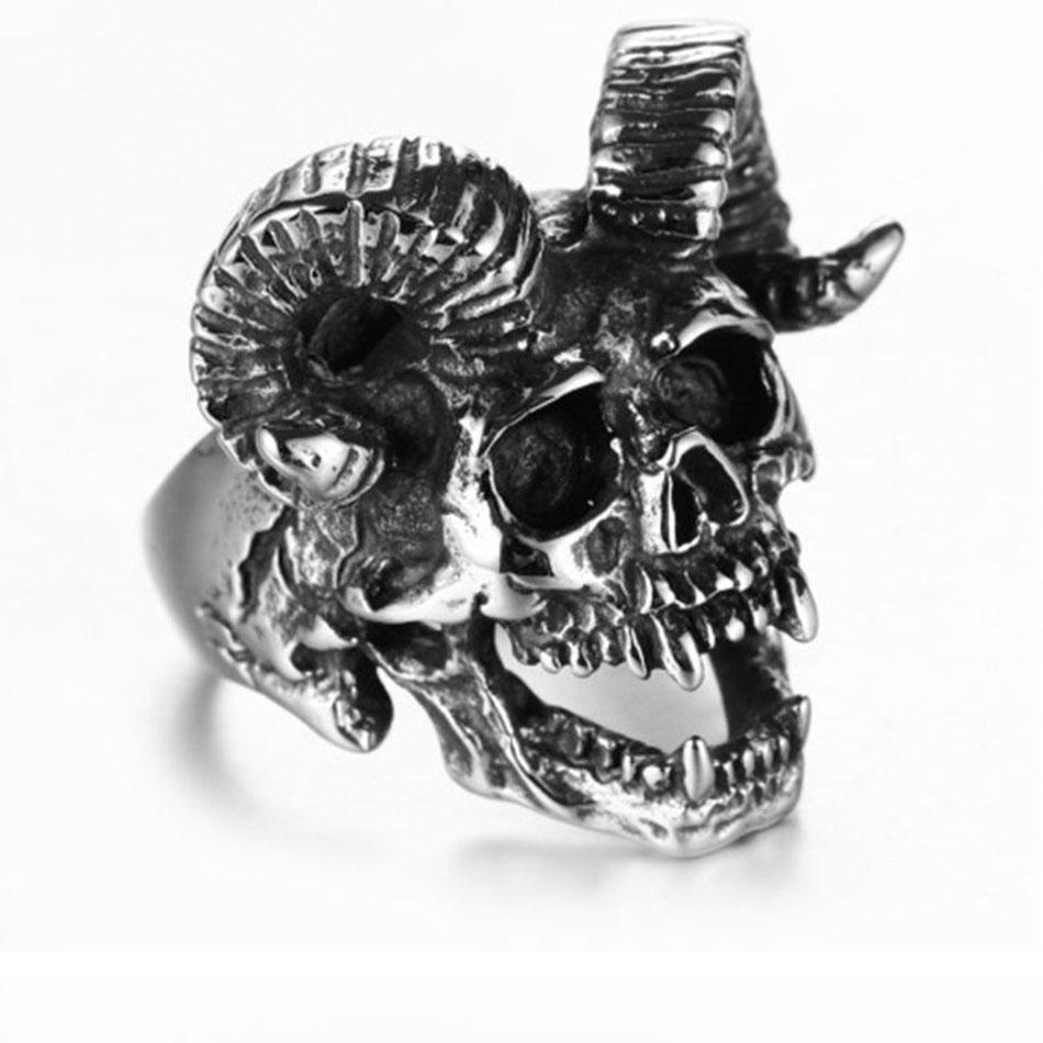 Bague Homme Satanique (Acier)