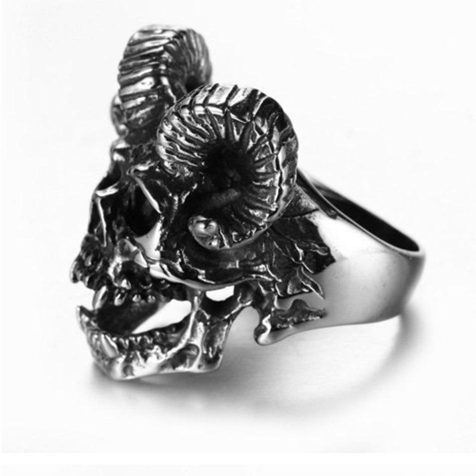 Bague Homme Satanique (Acier)