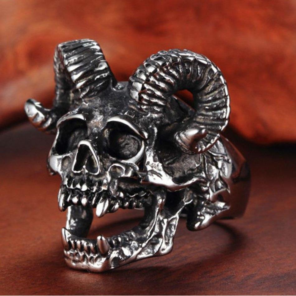 Bague Homme Satanique (Acier)