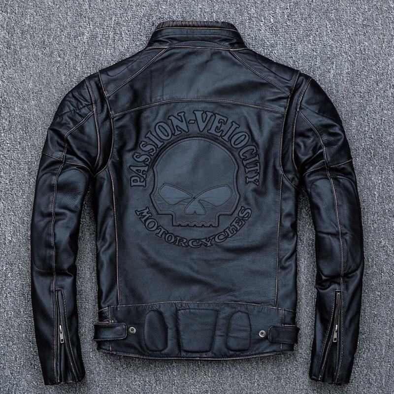 Blouson Moto Skull (Cuir)