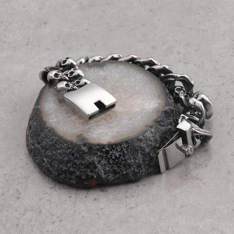 Bracelet Tête de Mort (Acier)