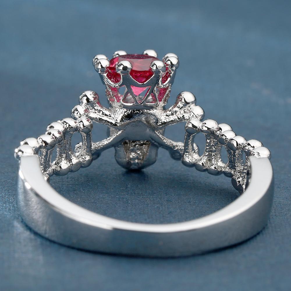 Bague Crâne Couronne (Acier)