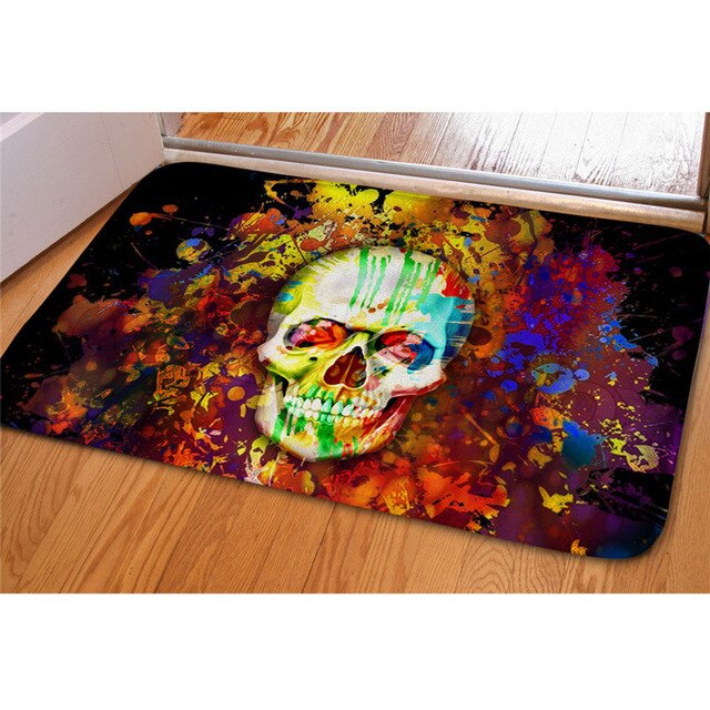 Tapis Tête de Mort Multicolore