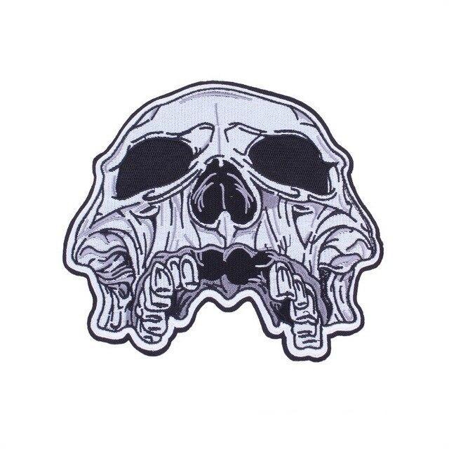 Écusson Tête de Mort <br/> Satanique