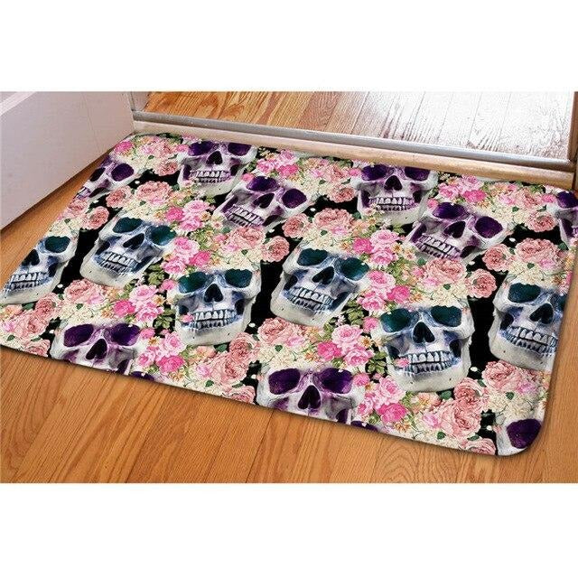 Tapis Tête de Mort Romantique