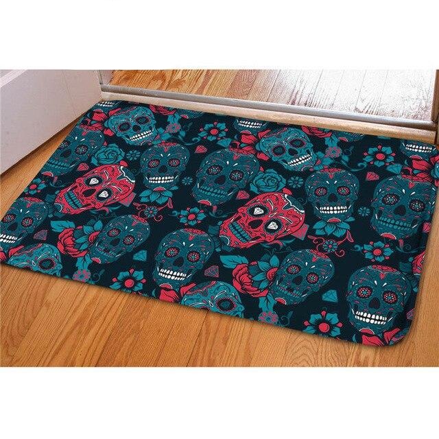 Tapis Crâne Mexicain Calavera