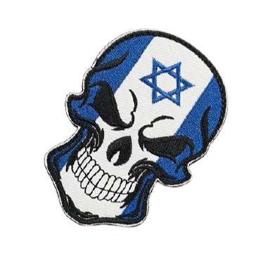 Écusson Tête de Mort <br/>Bleue