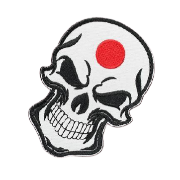 Écusson Tête de Mort <br/>Japonaise