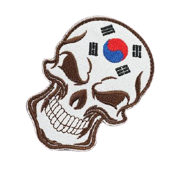 Écusson Tête de Mort <br/>Blanche