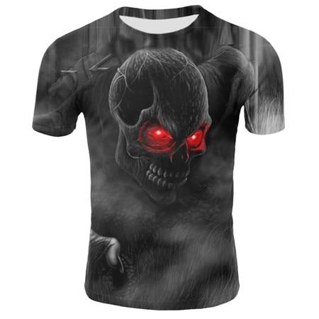 T-Shirt Tête de Mort <br/> Regard Brûlant