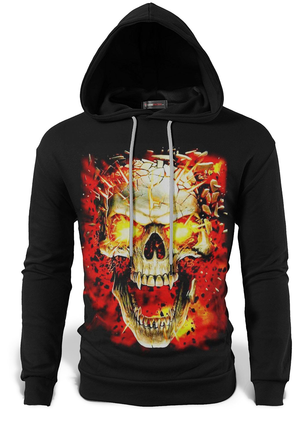 Sweat Tête de Mort <br/> En Flammes