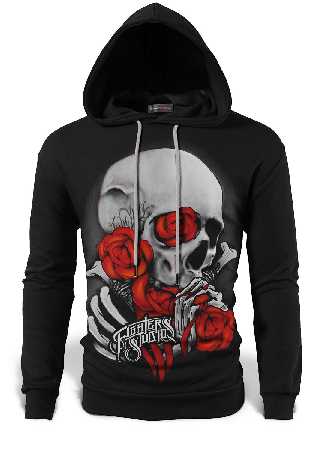 Sweat Crâne Et Fleurs