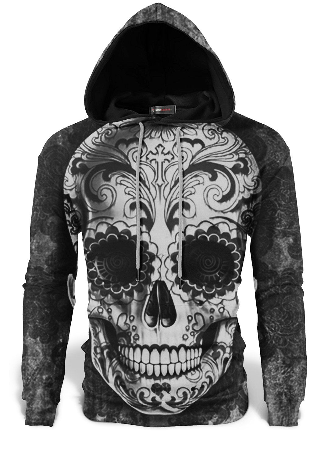 Sweat Crâne Mexicain Noir et Blanc