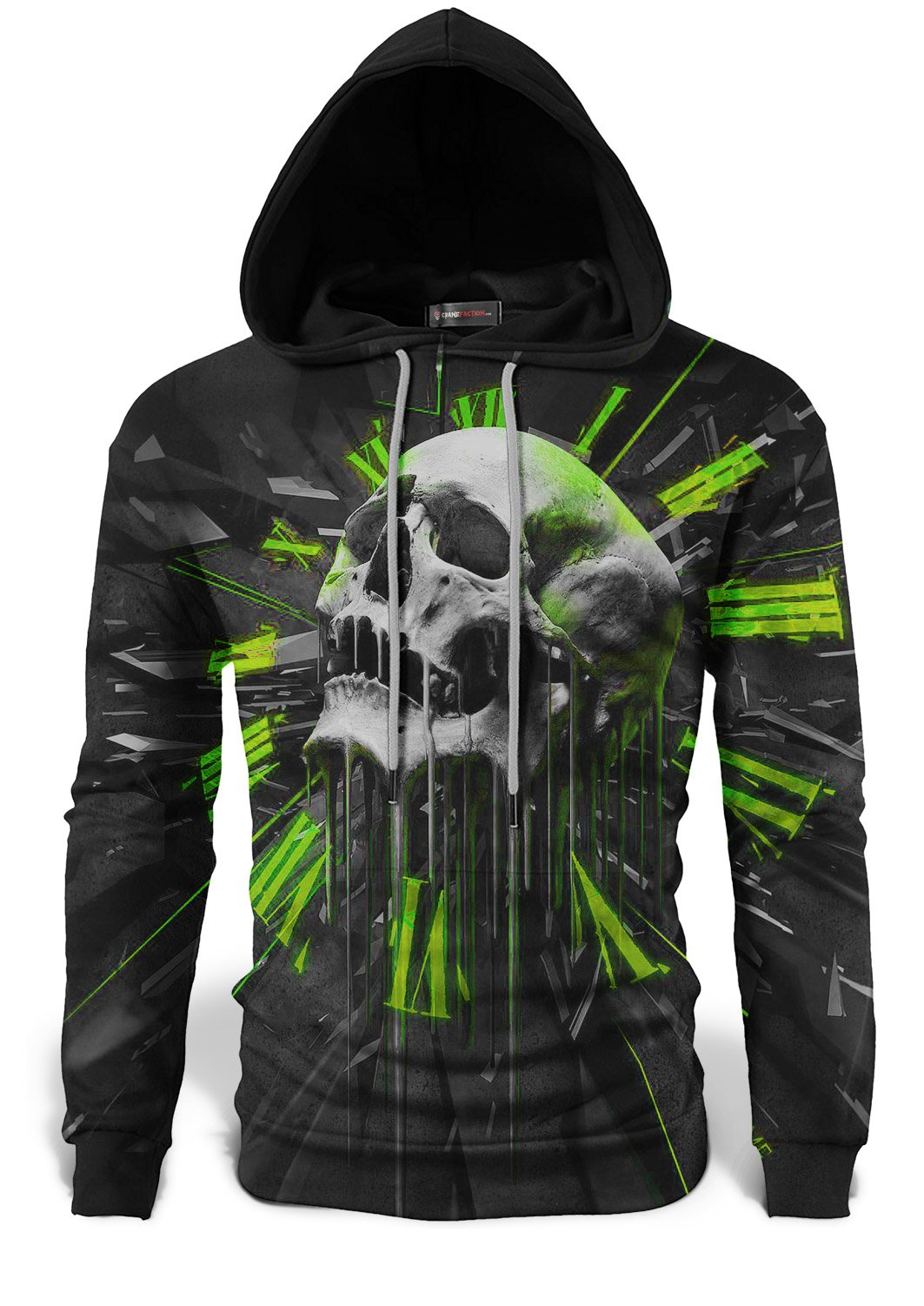 Sweat Tête de Mort <br/> Verte