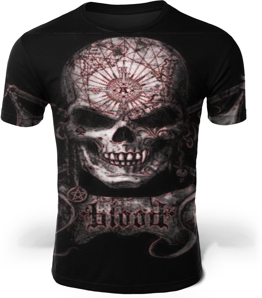 T-Shirt Tête de Mort Réaliste