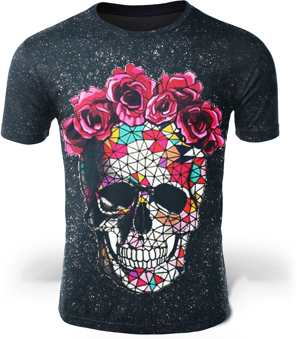 T-Shirt Tête de Mort <br/> Origami