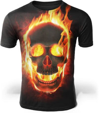 Thumbnail for T-Shirt Crâne Flamme