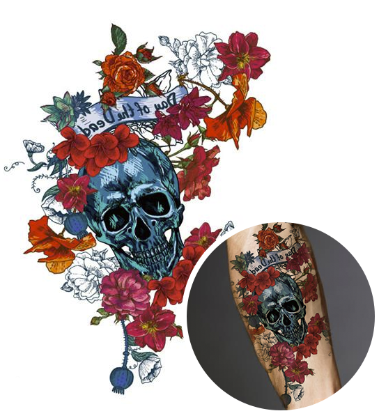 Tatouage Éphémère Fleur de Cerisier