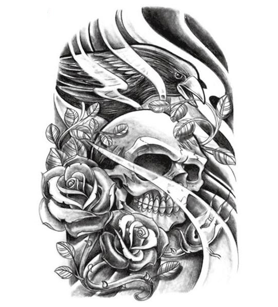 Tatouage Éphémère Biker