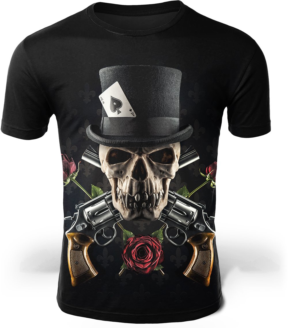 T-Shirt Crâne Pistolet