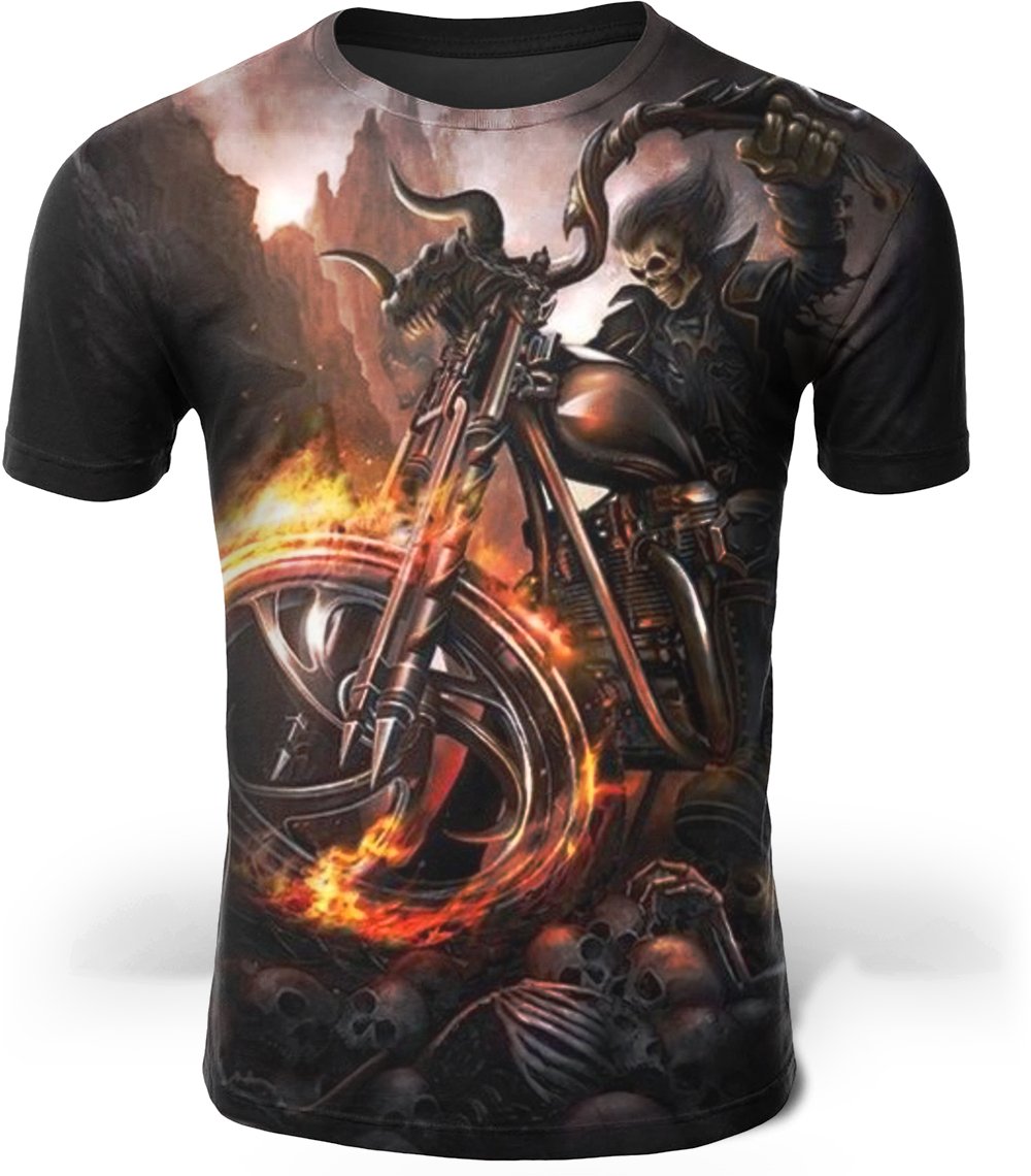 T-Shirt Moto Démoniaque