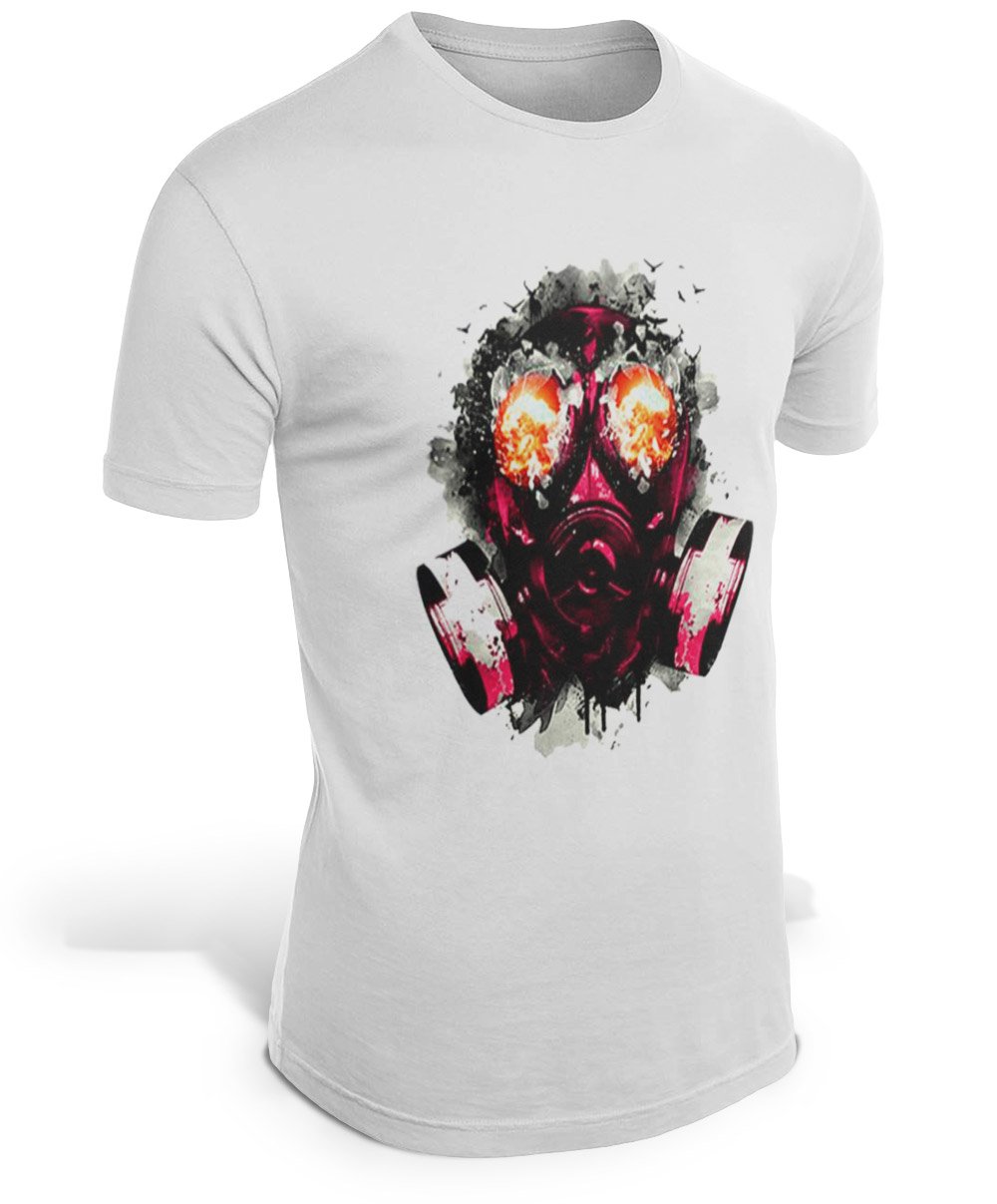 T-Shirt Tête de Mort <br/> Masque à Gaz