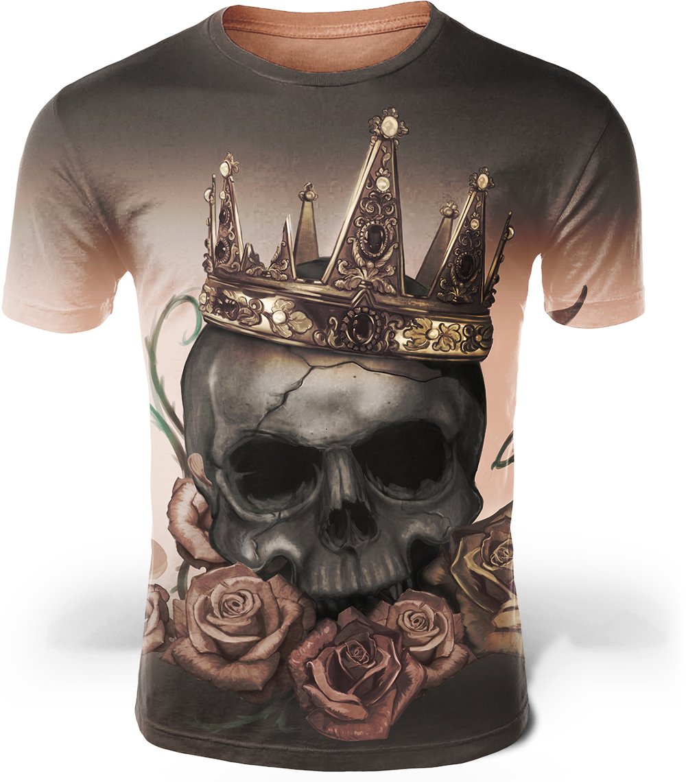 T-Shirt Crâne Couronne