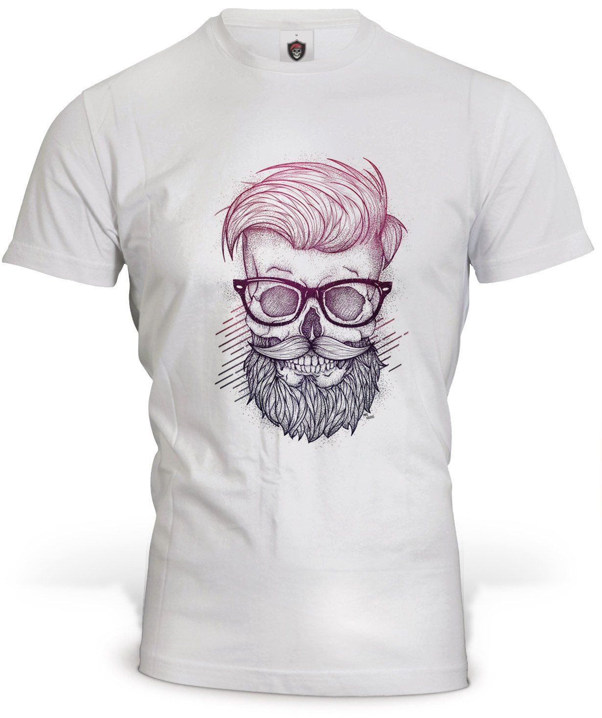 T-Shirt Crâne Hipster