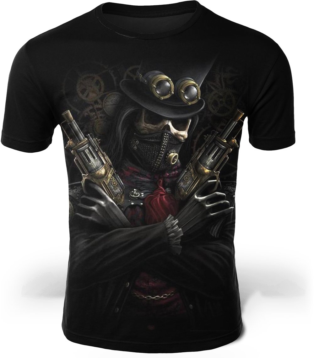 T-Shirt Squelette Armé