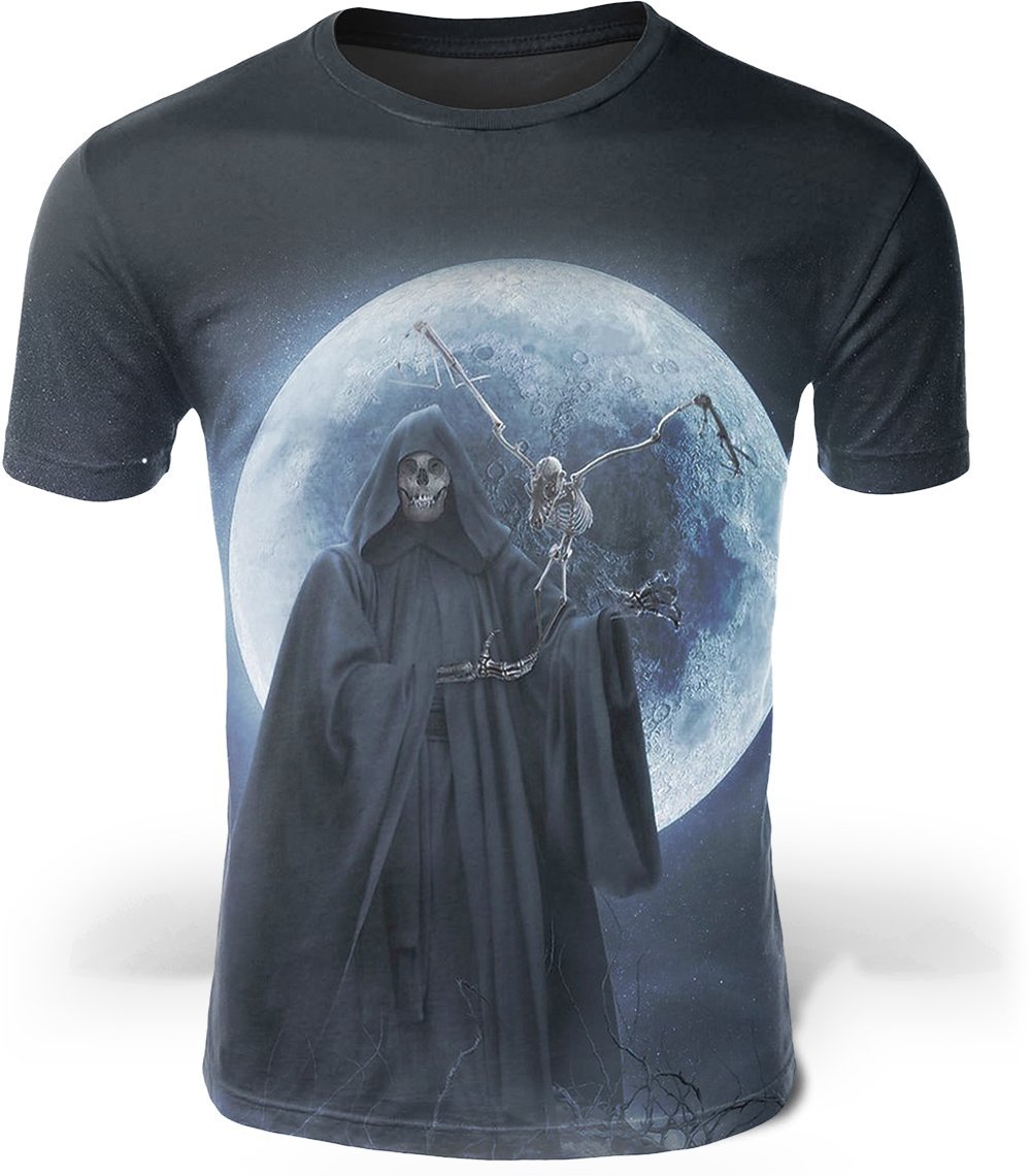 T-Shirt Tête de Mort <br/> Lune