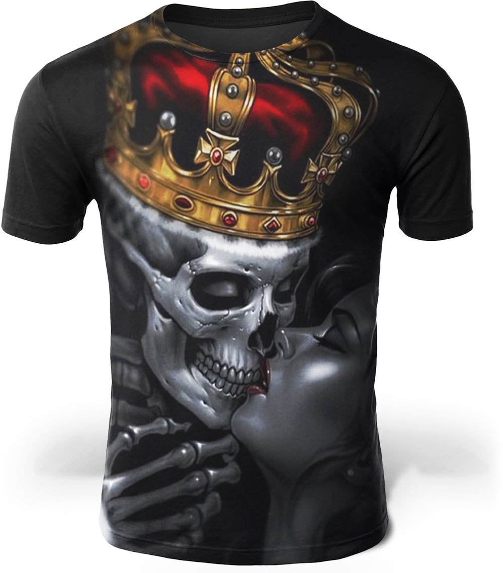 T-Shirt Tête de Mort <br/> Couronne