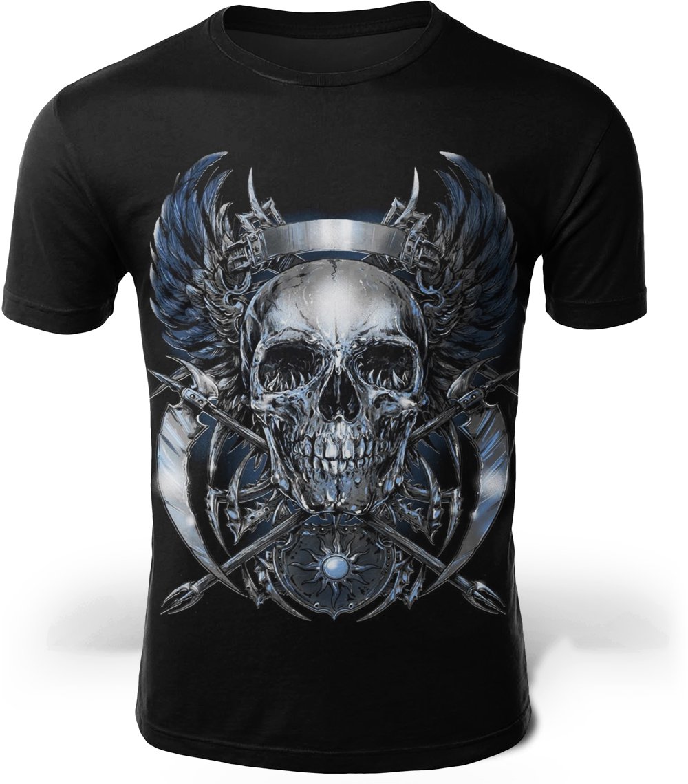 T-Shirt Biker Tête de Mort