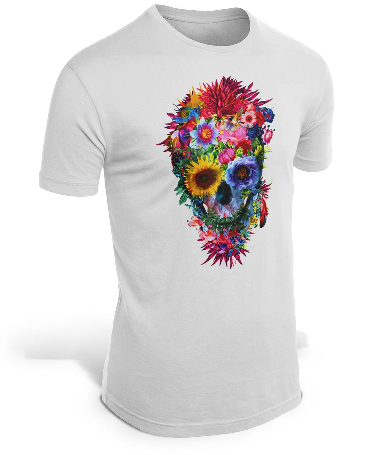 T-Shirt Tête de Mort <br/> Fleurie