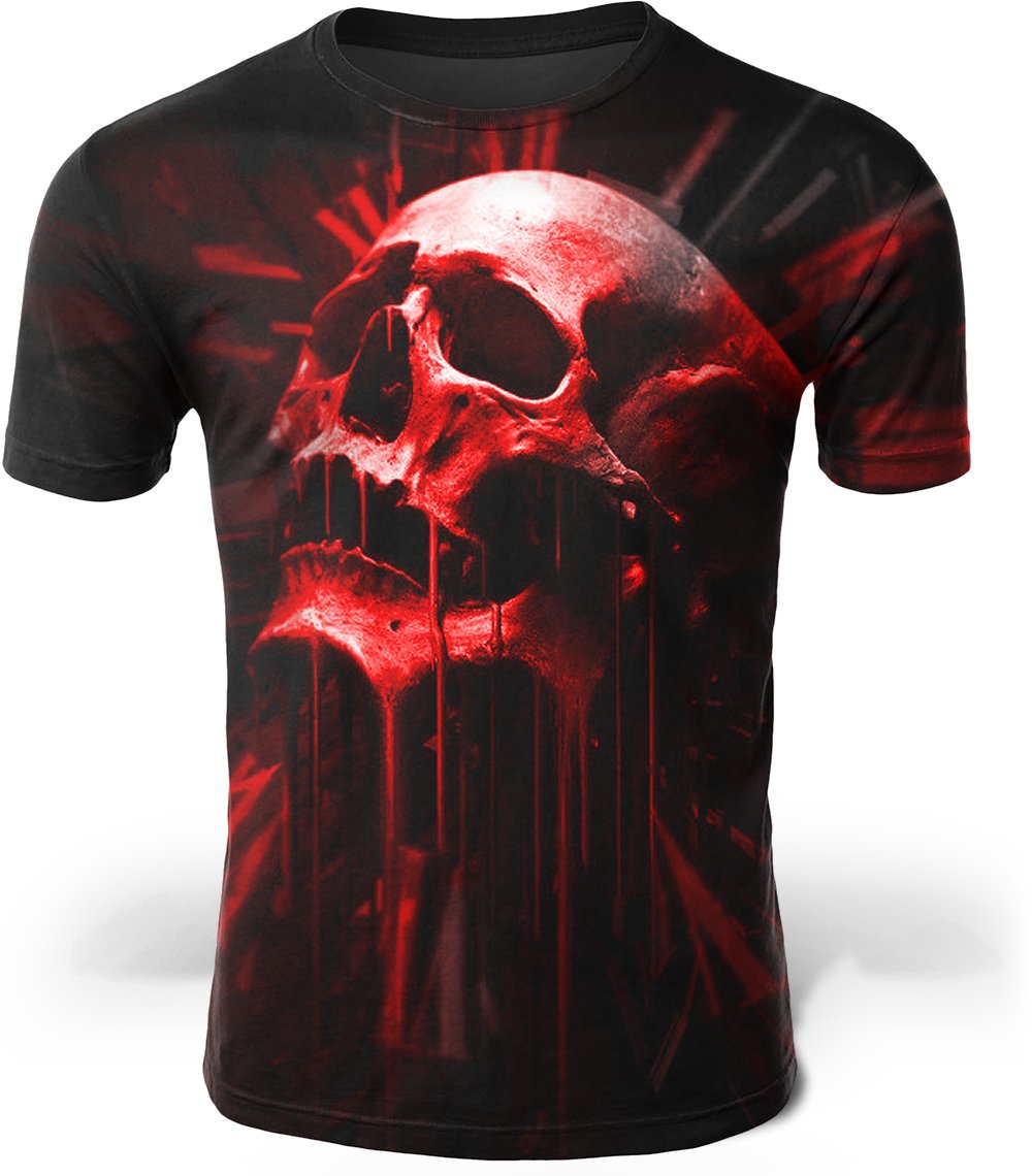 T-Shirt Tête de Mort <br/> Rouge