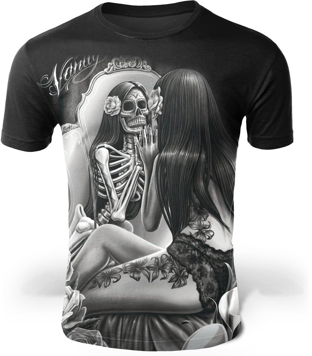 T-Shirt Squelette Noir et Blanc