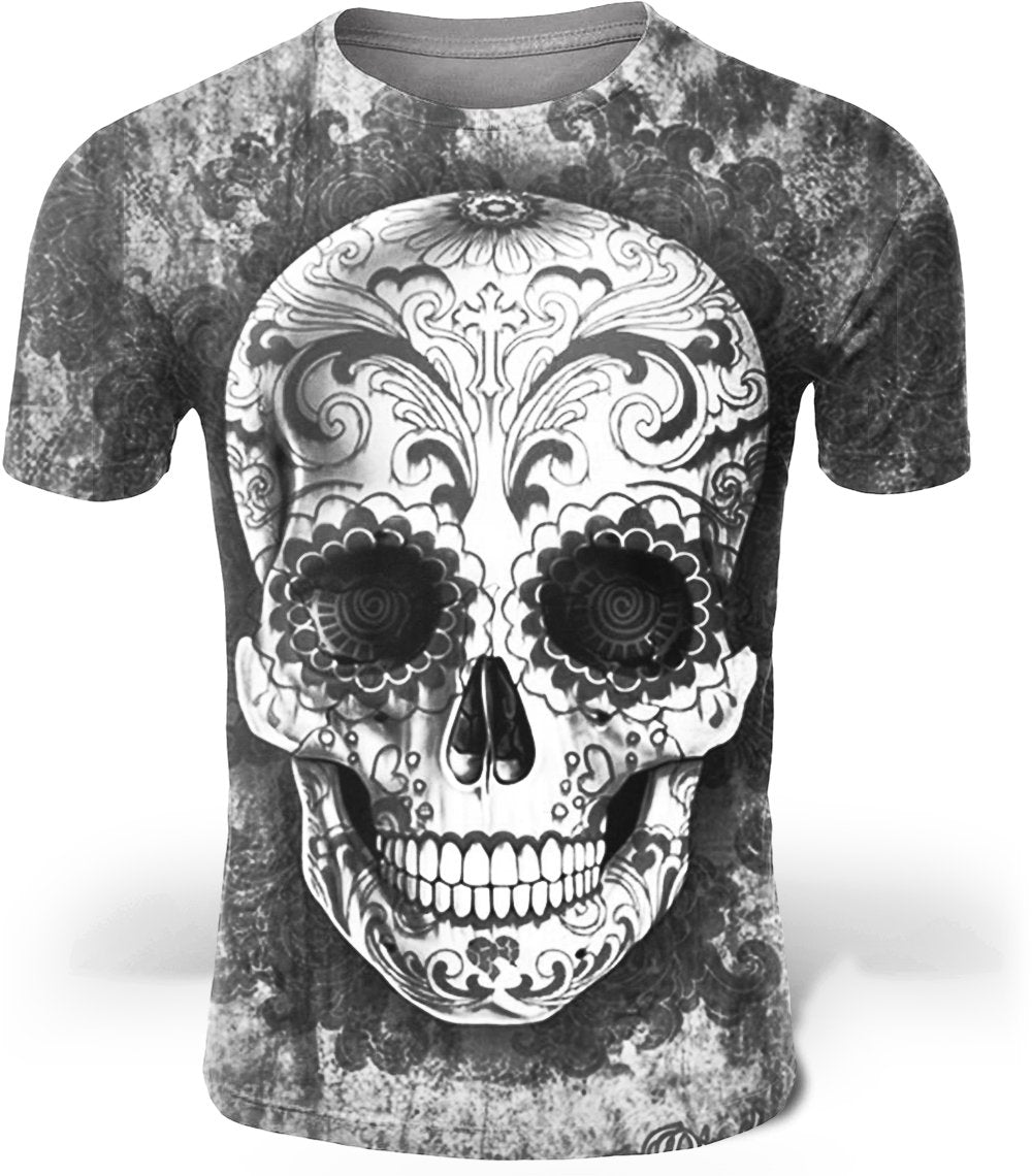 T-Shirt Homme <br/> Tête de Mort Mexicaine