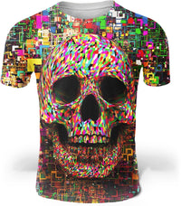 Thumbnail for T-Shirt Tête de Mort <br/> Multicolore